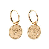 Endless hoop earrings for women cartilage  cross heart earring gold color hoop earrings jewelry gift for girls