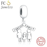 FC Jewelry Fit Original Pandora Charms Bracelet Authentic 925 Silver Paris Eiffel Tower Pendant Hanging Beads Berloque DIY Gift