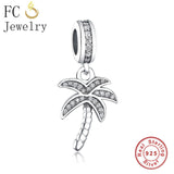 FC Jewelry Fit Original Pandora Charms Bracelet Authentic 925 Silver Paris Eiffel Tower Pendant Hanging Beads Berloque DIY Gift