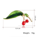 Fashion Enamel Animal Plant Fruit Brooch Pomegranate Umbrella Pearl Rhinestone Painting Oil Women Kids Badge Brooch Jewelry