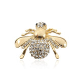 Fashion Full Rhinestone Bee Tortoise Lizard Bear Crown Music Note Guitar Brooches Pins Jewelry For Women Christmas Gifts Broches