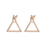 Fashion Jewelry Cute Triangle Dangle Earrings Ms. Square Earrings Unique Design Small Geometric Earrings Ms. Gift alentine's Day