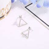 Fashion Jewelry Cute Triangle Dangle Earrings Ms. Square Earrings Unique Design Small Geometric Earrings Ms. Gift alentine's Day