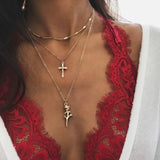 Fashion New Star Multi-layer Women Necklaces 2019 Classic Gold Chain Pendant Necklace For Women Jewelry Gift