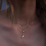 Fashion New Star Multi-layer Women Necklaces 2019 Classic Gold Chain Pendant Necklace For Women Jewelry Gift