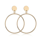 Fashion Statement Earrings 2019 Big Geometric Round Earrings For Women Hanging Dangle Earrings Drop Earing Modern Female Jewelry