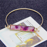 Fashion new style Texture contracted leopard print bracelet Opening female bracelet Girl EE58 birthday present