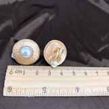 Free Shipping Elegant Sweet Pearls Styles Geometric Alloy Clip Earring