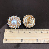 Free Shipping Elegant Sweet Pearls Styles Geometric Alloy Clip Earring