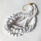 Free Shipping New Fashion Choker Statement Braided Acrylic Beaded Necklace
