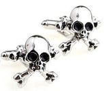 Free Shipping Skull Cufflinks Wholesale Sugar Dead Skeleton Design Hyperbole Style Cuff Links