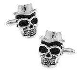 Free Shipping Skull Cufflinks Wholesale Sugar Dead Skeleton Design Hyperbole Style Cuff Links