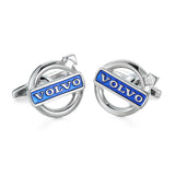 Free delivery, high quality men's shirt cufflinks brand new car logo button MG/VOLVO/ Lincoln / Cadillac / Tesla Cufflinks