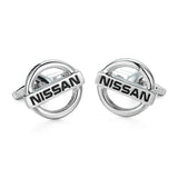 Free delivery, high quality men's shirt cufflinks brand new car logo button MG/VOLVO/ Lincoln / Cadillac / Tesla Cufflinks