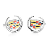 Free delivery, high quality men's shirt cufflinks brand new car logo button MG/VOLVO/ Lincoln / Cadillac / Tesla Cufflinks