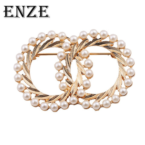 Free shipping fashion woman new jewelry Drop enamel enamel twins rosy imitation pearl texture brooch corsage Wild jewelry