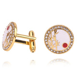 Gemelos Hombre Square Cuff Links For Mens Wedding Suit Accessories Button Gold/Silver  Cufflinks Spinki do Mankietu Men Jewelry