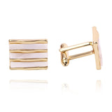 Gemelos Hombre Square Cuff Links For Mens Wedding Suit Accessories Button Gold/Silver  Cufflinks Spinki do Mankietu Men Jewelry