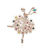 Gymnastics Girl Brooches for Women Cute Enamel Pin Bijouterie High Quality Corsage Fashion Wedding Bride Jewelry