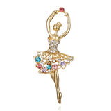 Gymnastics Girl Brooches for Women Cute Enamel Pin Bijouterie High Quality Corsage Fashion Wedding Bride Jewelry