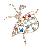 Gymnastics Girl Brooches for Women Cute Enamel Pin Bijouterie High Quality Corsage Fashion Wedding Bride Jewelry
