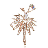 Gymnastics Girl Brooches for Women Cute Enamel Pin Bijouterie High Quality Corsage Fashion Wedding Bride Jewelry