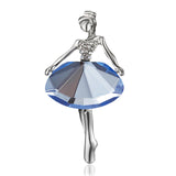 Gymnastics Girl Brooches for Women Cute Enamel Pin Bijouterie High Quality Corsage Fashion Wedding Bride Jewelry
