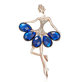 Gymnastics Girl Brooches for Women Cute Enamel Pin Bijouterie High Quality Corsage Fashion Wedding Bride Jewelry
