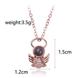 HOT 2018 Projection 100 Languages I Love You Necklace For Women Love Memory Wedding Pendant Necklace Choker Gift for Lover