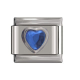 Hapiship Italian Charm 9mm Width Original Daisy Heart Charm Fit 9mm Bracelet Stainless Steel Jewelry Making DJ33