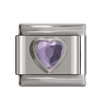 Hapiship Italian Charm 9mm Width Original Daisy Heart Charm Fit 9mm Bracelet Stainless Steel Jewelry Making DJ33