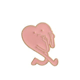 Heart ! Heart ! BiuBiu Shooting Heart Pretty Cute Warm Pink Red Black White Halloween Show Your Love Heart Enamel Brooches Pins