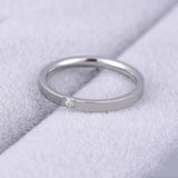 High quality 4mm Wholesale Simple Ring Fashion Rose Gold Ring Men's and Women's Exclusive Couple Wedding Ring