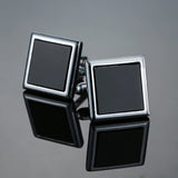 High quality Enamel copper material laser metal line, lattice cuff fashion men's French shirts cuffs Cufflinks wholesale