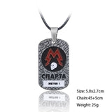 Hot Game Metro Exodus 2033 Necklace Metal Vintage Souvenir Pendant Tag Women Fashion Choker Men Jewelry Gift Link Chain kolye