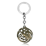 Hot Game Of Thrones Necklaces Song Of Lce And Fire Torque Targaryen Dragon Metal Pendant Women Men Choker Jewelry Accessories