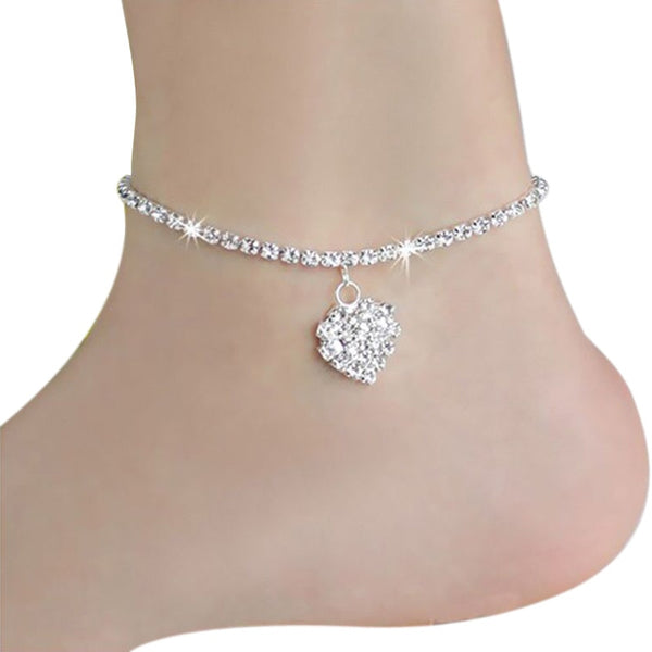 Hot Sales Heart Women Chain Anklet Ankle Bracelet Sexy Barefoot Sandal Beach Foot For Lady Perfect Gift