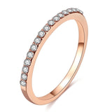 Hot couple ring women single row drill ring ring rose gold jewelry