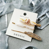 IF ME Fashion Korean Pearl Sea Shell Conch Hair Clip for Women Girl Bridal Metal HairPin Barrette Hair Accessories Jewelry 2019