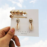 IF ME Fashion Korean Pearl Sea Shell Conch Hair Clip for Women Girl Bridal Metal HairPin Barrette Hair Accessories Jewelry 2019