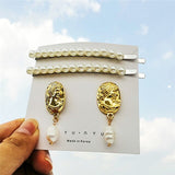 IF ME Fashion Korean Pearl Sea Shell Conch Hair Clip for Women Girl Bridal Metal HairPin Barrette Hair Accessories Jewelry 2019