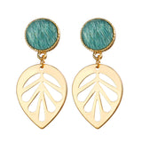 IF YOU Korean Vintage Geometric Dangle Earring For Women Round Heart Gold Color Fashion Drop Earrings brincos Jewelry 2019 New