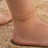 Imixlot Anklets Sandalia Feminina 2019 New Women Gril Tassel Chain Bells Sound Metal Anklet Ankle Bracelet Foot Jewelry Beach