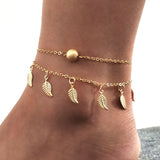 Imixlot Anklets Sandalia Feminina 2019 New Women Gril Tassel Chain Bells Sound Metal Anklet Ankle Bracelet Foot Jewelry Beach