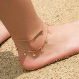 Imixlot Anklets Sandalia Feminina 2019 New Women Gril Tassel Chain Bells Sound Metal Anklet Ankle Bracelet Foot Jewelry Beach