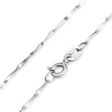 JewelryPalace 100% Genuine 925 Sterling Silver Necklace Ingot Twisted Trace Belcher Snake Bar Singapore Box Chain Necklace Women