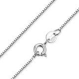 JewelryPalace 100% Genuine 925 Sterling Silver Necklace Ingot Twisted Trace Belcher Snake Bar Singapore Box Chain Necklace Women