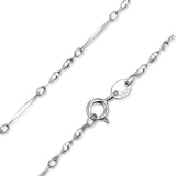 JewelryPalace 100% Genuine 925 Sterling Silver Necklace Ingot Twisted Trace Belcher Snake Bar Singapore Box Chain Necklace Women