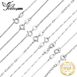 JewelryPalace 100% Genuine 925 Sterling Silver Necklace Ingot Twisted Trace Belcher Snake Bar Singapore Box Chain Necklace Women