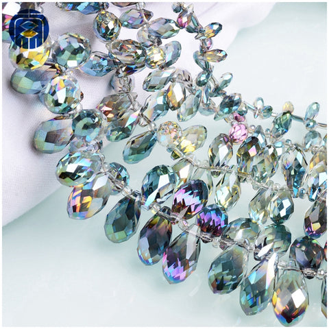 JuleeCrystal Teardrop Beads Colorful All Size Available Crystal Glass Beads For Jewelry Making